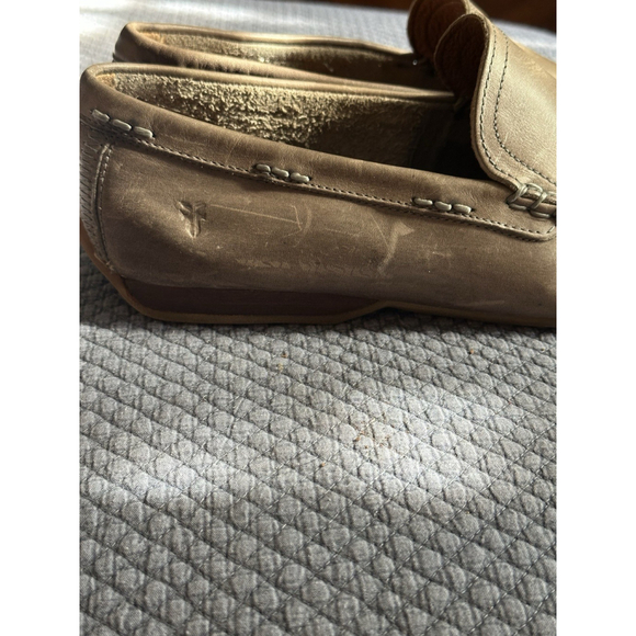 Frye Mens Tan Leather 9 D Driving Moccasin Loafers - Picture 8 of 9